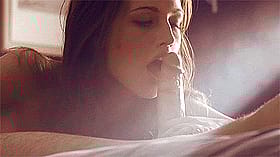 Blowjob from a Brunette Teen with Eye Contact'