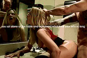 Blonde Babe Gets Fucked at the Table'