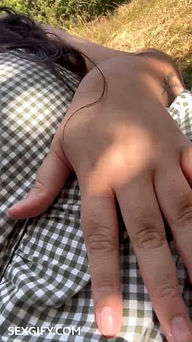 Chubby Chick's Homemade Masturbation in the Park