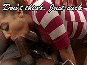 Sissy Captions: When You Don't Think Just Suck'