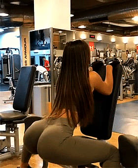 Babes in Gray: Athletic Asses at the Gym'