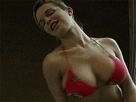 Busty Brunette Teen Shaking Her Tits'