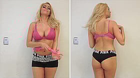 Pink Bikini Babe with Big Tits and Boobies'