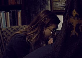 Blowjob Babe Gets Down on Her Knees'