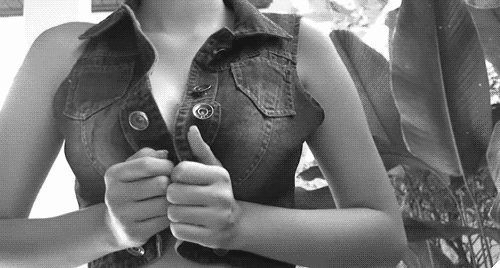 Big Tits Babe's Denim Jacket picture 1 of 1