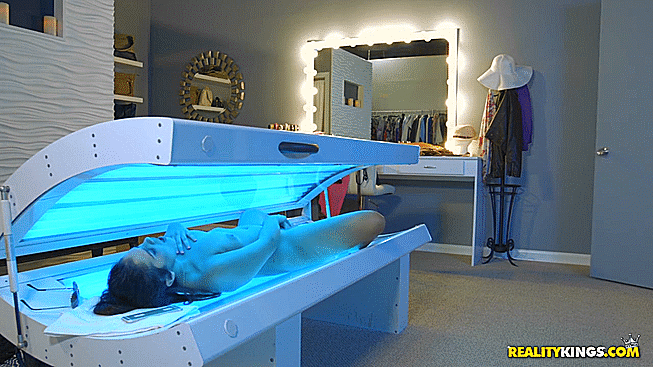 Caught Masturbating in Tanning Bed: Violet Starr's Sizzling Sexcapade picture 1 of 1