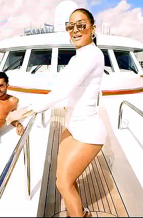 Jennifer Lopez's Sexy Non-Nude Boat Ride: A Celebrity's Ass in Action'