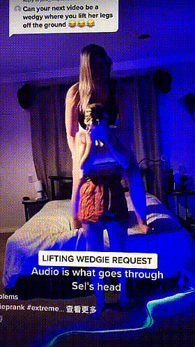 Amateur Teen TikTok Wedgie Request: Non-Nude Self-Shot Fun'