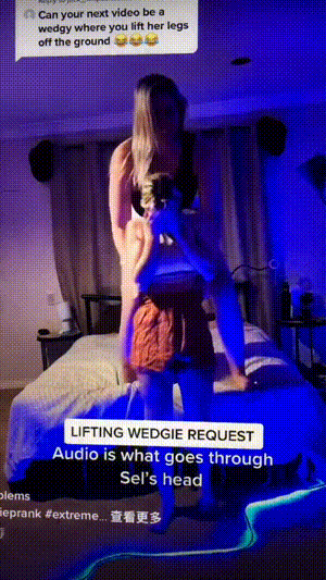 Amateur Teen TikTok Wedgie Request: Non-Nude Self-Shot Fun picture 1 of 1