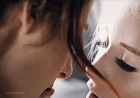 Lesbian Sex XXX: Two Hot Chicks Kissing and Touching Each Other'