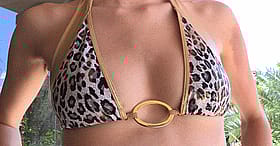 Hardcore Babe's Leopard Bikini: Get Your Paws on This Sexy Swimsuit!'