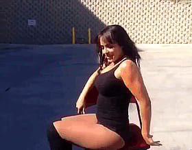 Layla El's Sizzling Hot WWE Divas Performance: An Athletic Brunette Celebrity's Steamy Show'