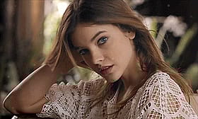 Hot Chick with Long Hair and Blue Eyes'