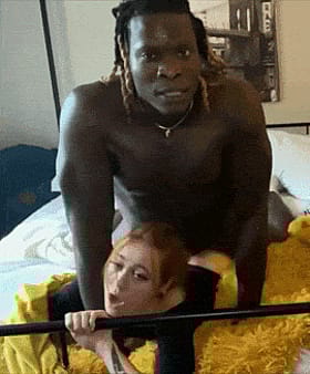 Redheaded Interracial Anal Slut Gets Fucked'