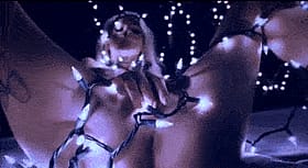 Pussy Playtime with Electricity: Illuminated Masturbation Fun'