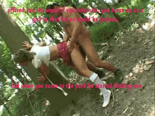 Sissy Caption: Fucking Sissy Gets Fucked By A Man In The Park picture 1 of 1