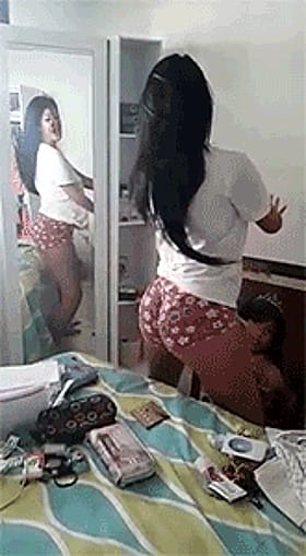 Get Your Ass in Gear: A Sizzling Hot Babe's Bedroom Adventure'