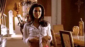 Brunette Celebrity Latina Gets Naughty in the Living Room'