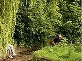 Blonde Mature Amateur Pissing in Public'