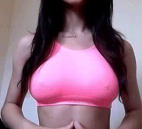 College Babes Gone Wild: Pink Tank Top Teen Exposes Her Nipples'