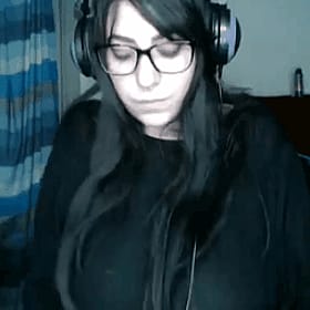 Amateur Brunette Nerd with Big Tits'