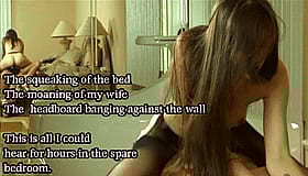 Cheating Hotwife Listening to Her Husband's Bedroom Encounters'