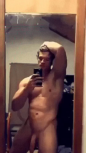 College Muscle: Solo Male Penis Showcase'