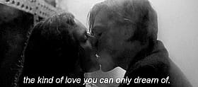 Kissing the lips of love: You can only dream of'