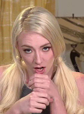 Blonde Teasing You: Joi with Pigtails'