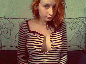 Redhead Tease: Big Tits Amateur'
