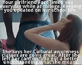 Cheating BBC Cuckold: Your Girlfriend FaceTimed You Every Day While at College. Keep You Updated on Her School Life. #Cuckold #Girlfriend #FaceTime'