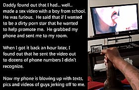 Daddy's Little Teen Whore: Masturbation Video Used By A Young Slut'