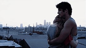 Sexy City Snap: Two Hot Bodies Hugging on a Roof'