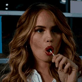 Babes Sucking Lollipop in Celebrity Scene'