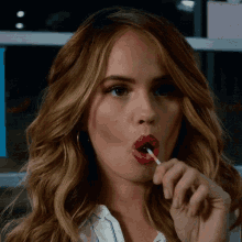 Babes Sucking Lollipop in Celebrity Scene picture 1 of 1