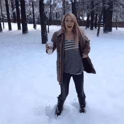 Blonde Girlfriend's Snowy Adventure picture 1 of 1