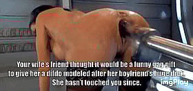 Cheating Wife Gets Dildo Modelled After Her Boyfriend'