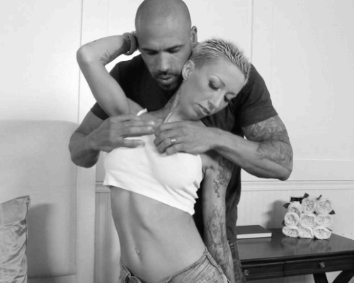 Blonde Big Tits Babe Gets Her Boobs Handled picture 1 of 1