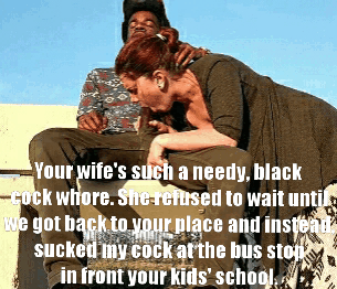 BBC Whore Gets Fucked By A Black Bitch At The Bus Stop picture 1 of 1