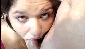 Amateur Teen Gagging on a Deepthroat Blowjob'