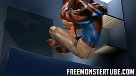 Freefuckmonsters.com - Spiderman's Blowjob: An Animated Oral Love Story'