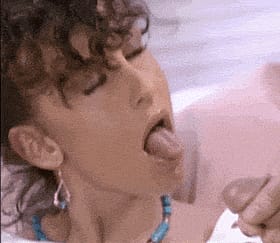 Brunette Cumshot Facial by Peter North - Retro Vintage Erotic'