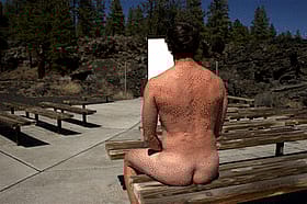 Naked Guy in the Woods: Amateur Selfshot Outdoor Fun'