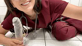 Slutty Doctor Gets Anal Dildo'd'