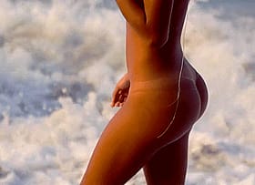 Wet Ass Beach Babe'