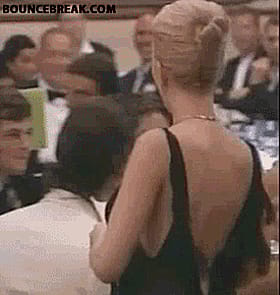 Celebrity Non-Nude Bouncing Boobs: A Busty Blonde's Big Night Out!'