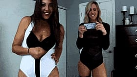 Blonde and Brunette Jerk Off JOI'