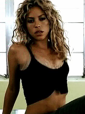 Blonde Latina Shakira Shakes Her Big Tits'
