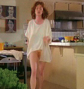 Redhead Pussy Flash in Slow Motion'