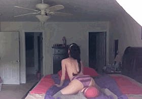 Sexy Slut Ass Masturbating in Panties'